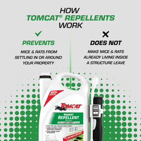 Tomcat essential oil formula with cinnamon, garlic and peppermint deters rodents