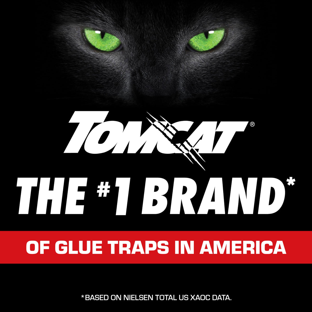 Tomcat Glue Boards eight-pack packaging designed for multi-room protection.