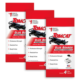 Tomcat Glue Boards with immediate grip trap ready for quick pest capture