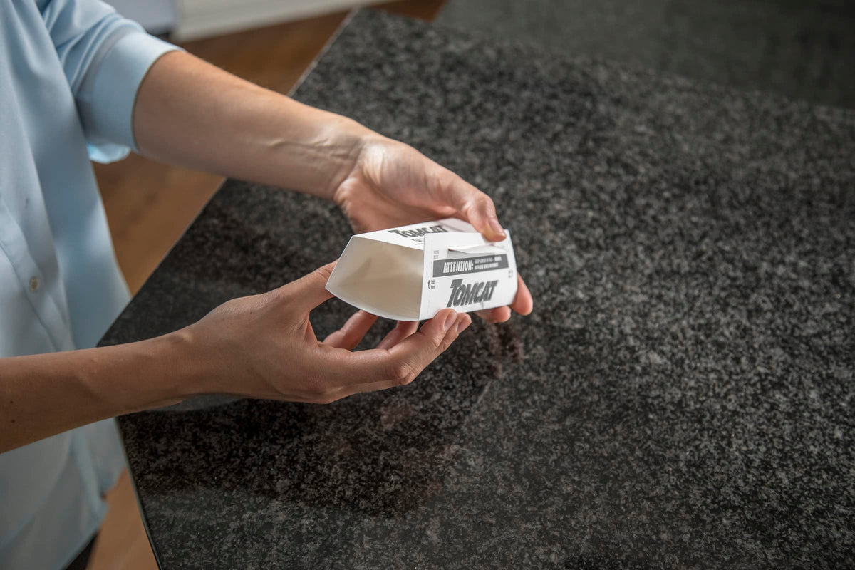 Tomcat glue boards capture mice in everyday home settings