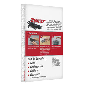 Tomcat glue trap labeled pesticide-free for safe use in homes