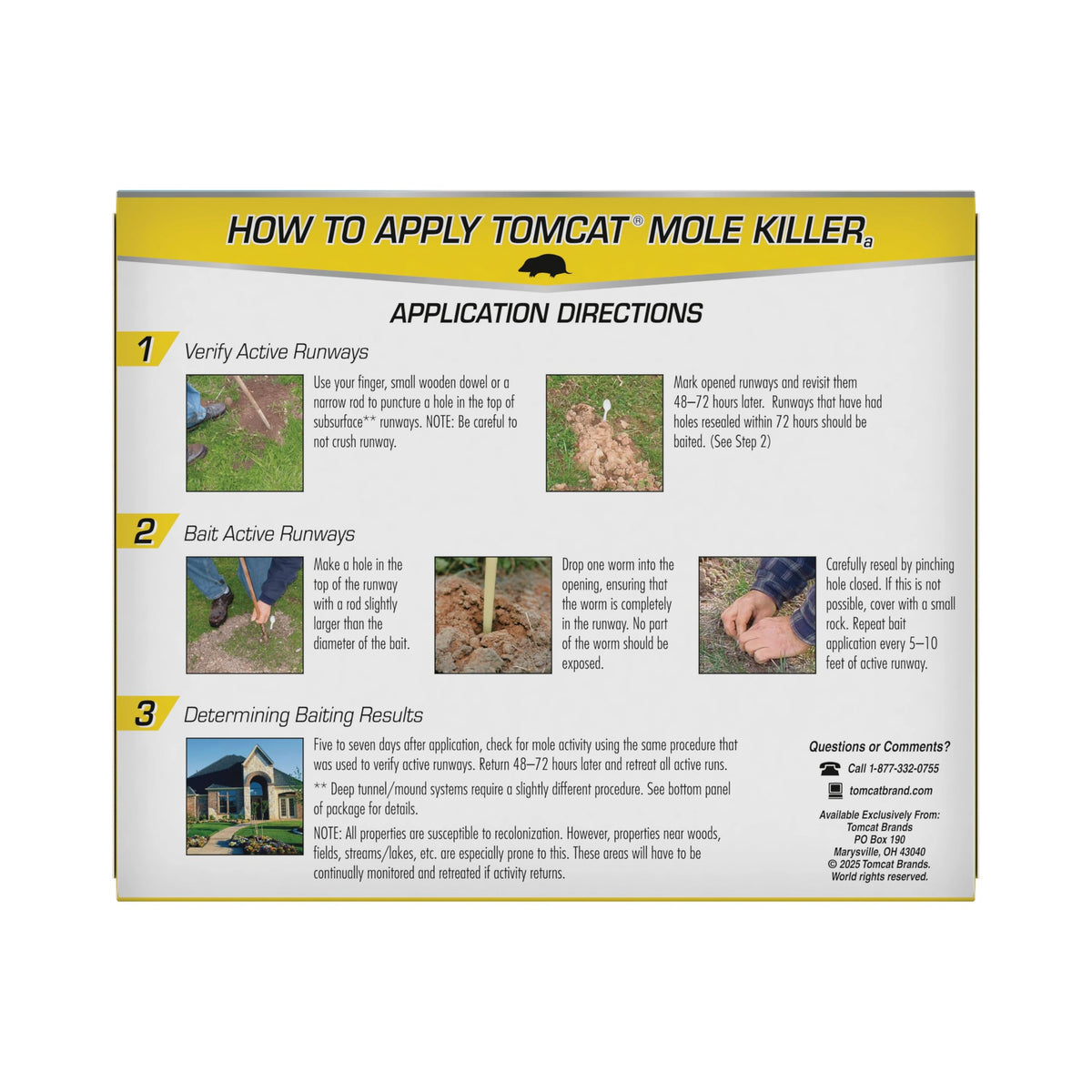 Tomcat Mole Killer yard-damage prevention concept image