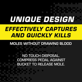 Tomcat Mole Trap easy to install with simple tunnel placement.