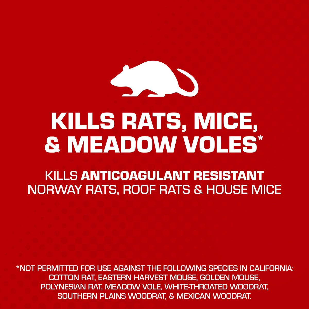 Outdoor placement within 100 feet of structures with Tomcat bait.