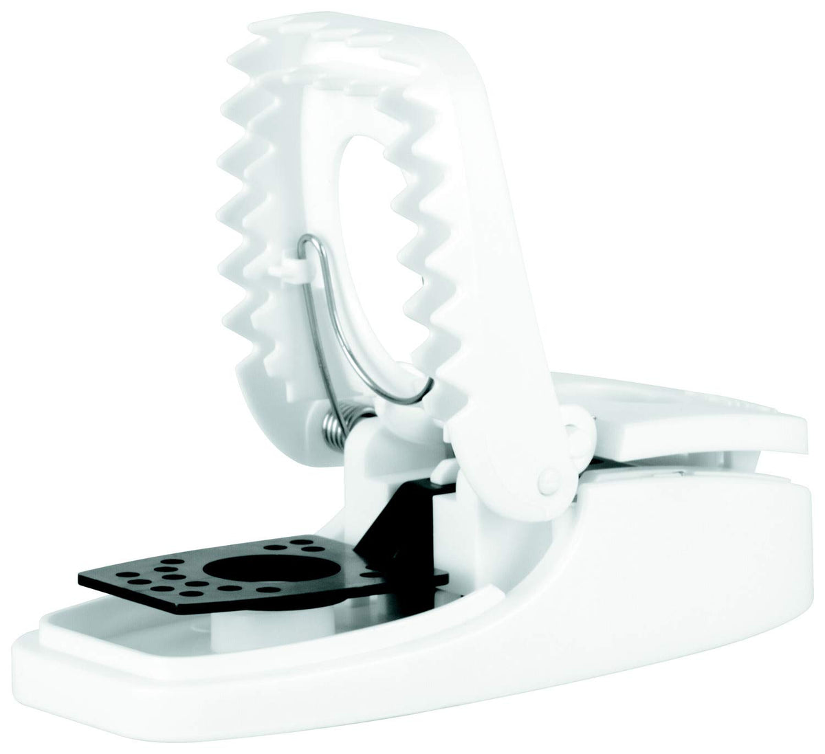 Tomcat Press 'N Set mouse trap demonstrates easy one-touch setup for quick use.
