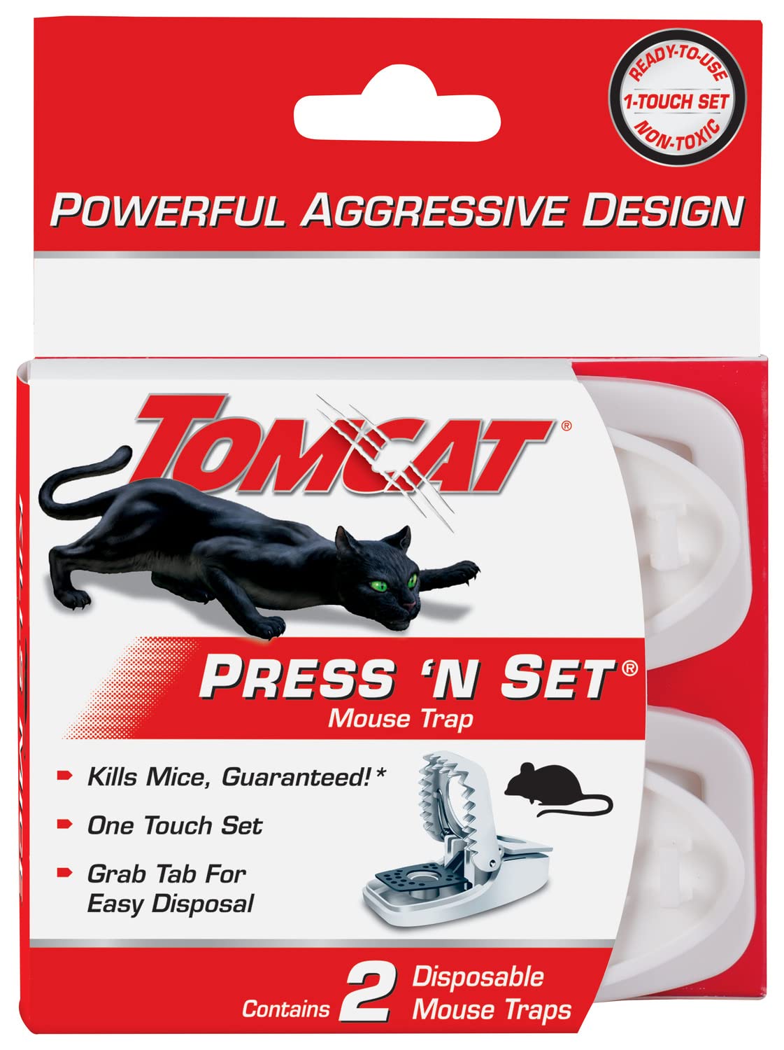 Tomcat Press 'N Set packaged for neat storage and portability.