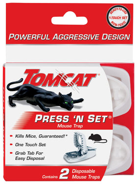 Tomcat Press 'N Set packaged for neat storage and portability.