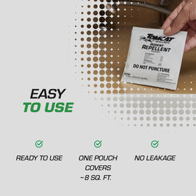 Tomcat Repellent Pouches stay effective for up to 30 days.