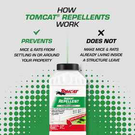 Shaker-top bottle used to apply Tomcat granules easily.