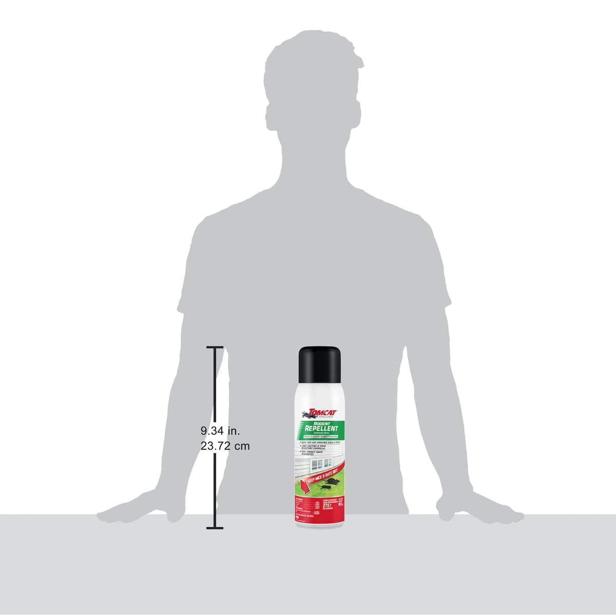 Tomcat Rodent Repellent spray targets entry points to help prevent nests and foraging.