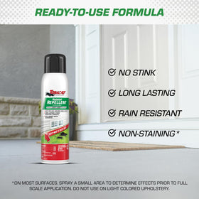 Tomcat Rodent Repellent Spray rain-resistant for outdoor protection.