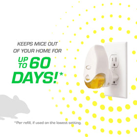 Tomcat Rodent Repeller aroma close-up lemongrass scent for a fresh room.