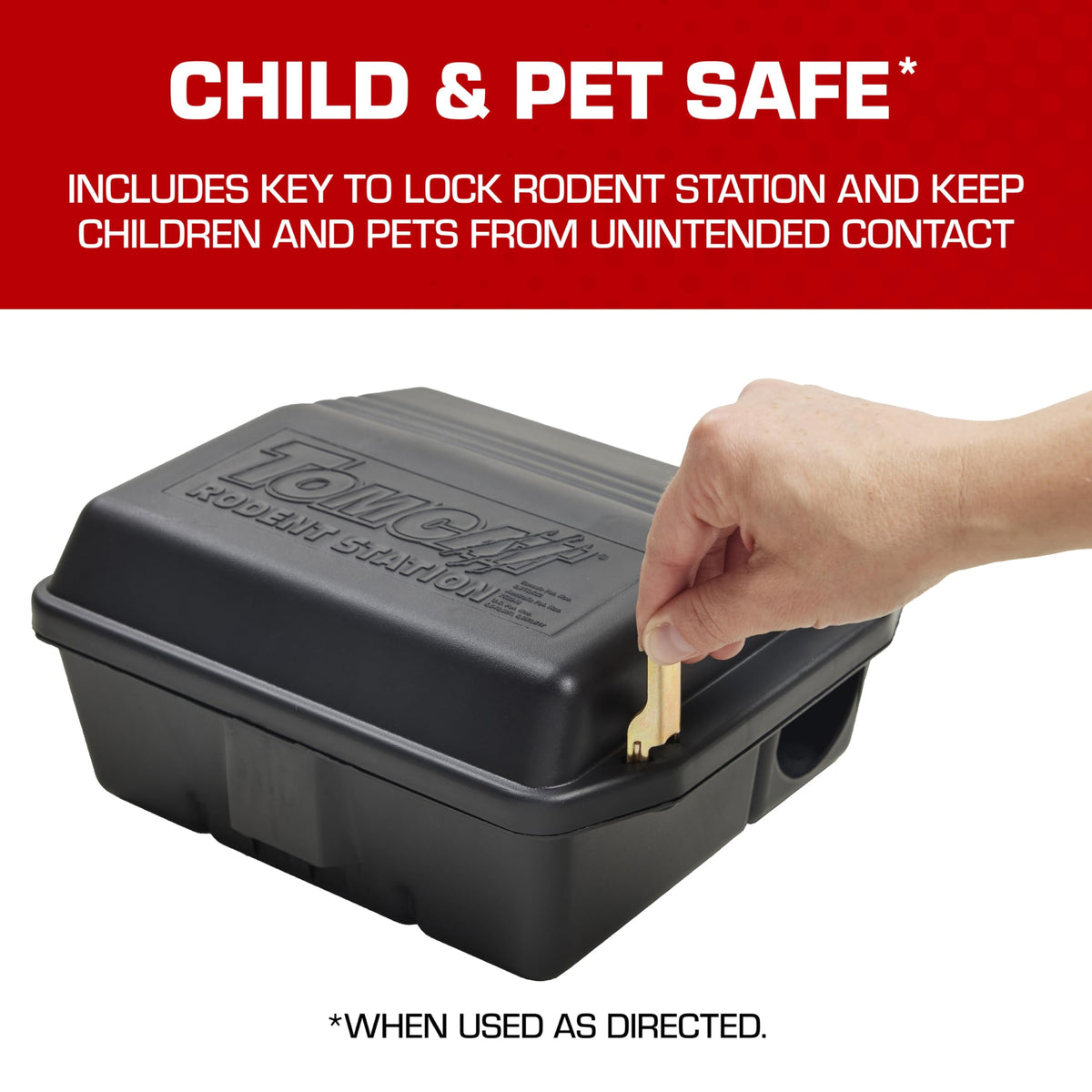 Tomcat Rodent Station outdoor-ready and weatherproof for durable placement