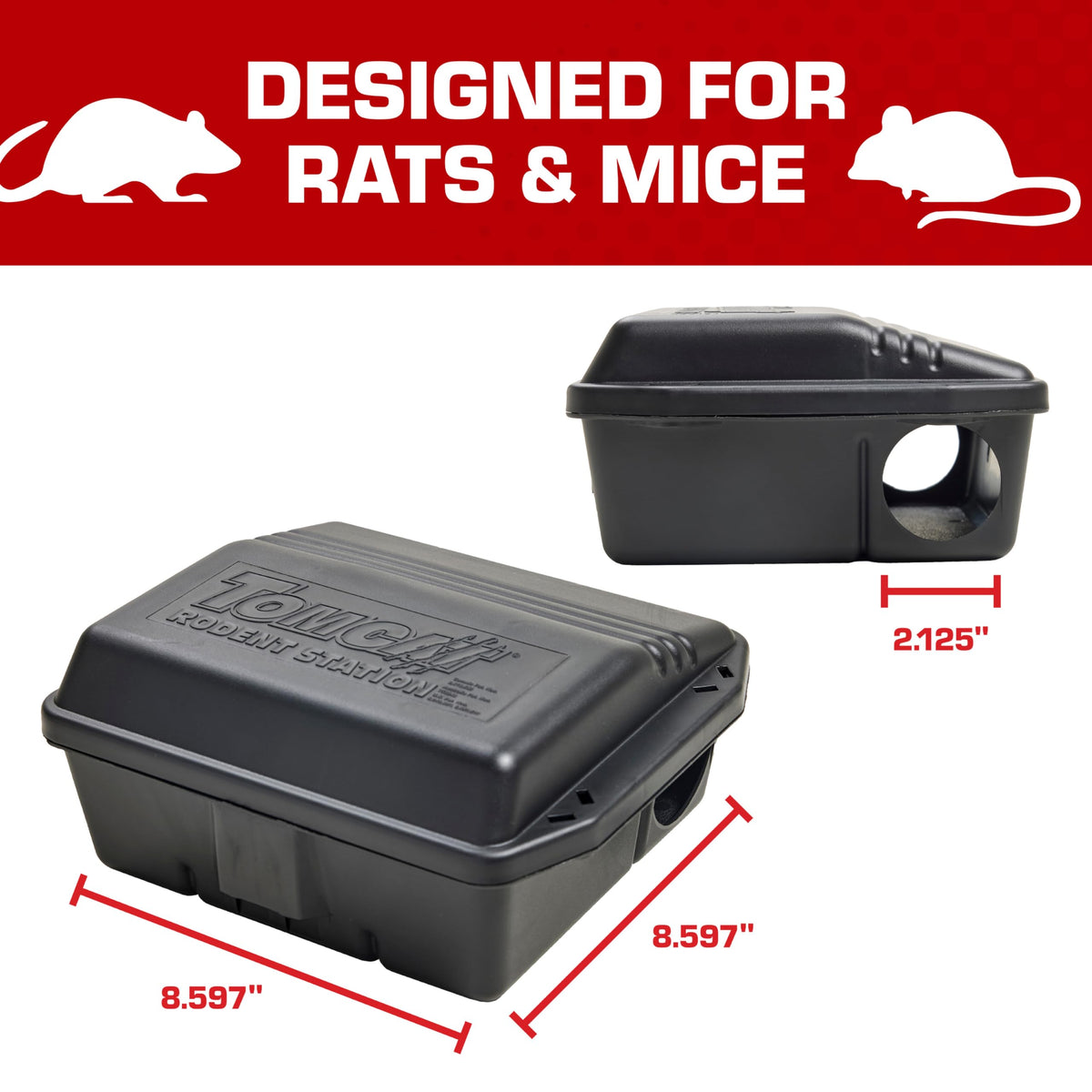 Tomcat Rodent Station security key included for unlock access