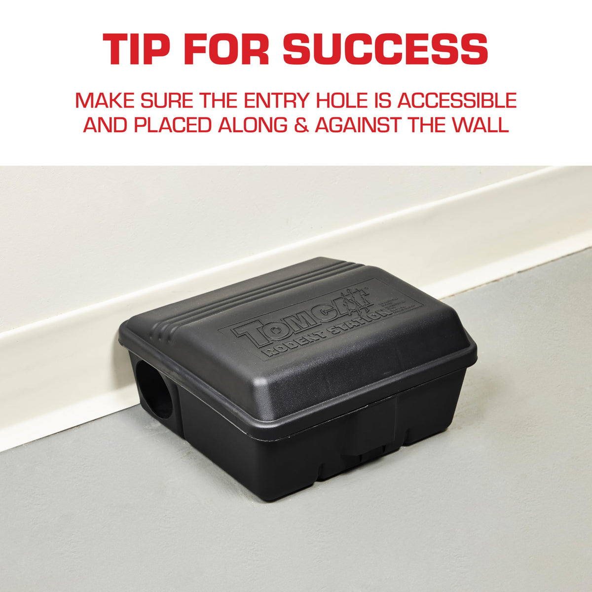 Tomcat Rodent Station compatible with traps or block bait for flexible control