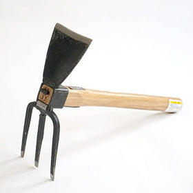 Tomerry wooden-handle hoe with traditional craft, easy storage.