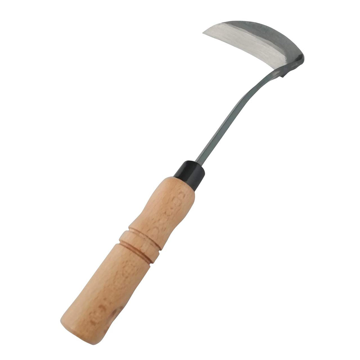 Tomerry Nejiri Kama handle demonstrates ergonomic grip for precise garden work.