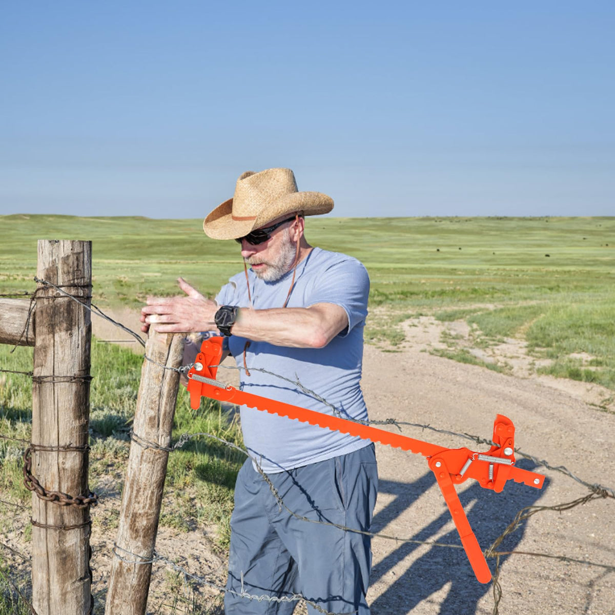 TOMESHA farm and ranch fencing tool ideal for diy or professional use on outdoor fences