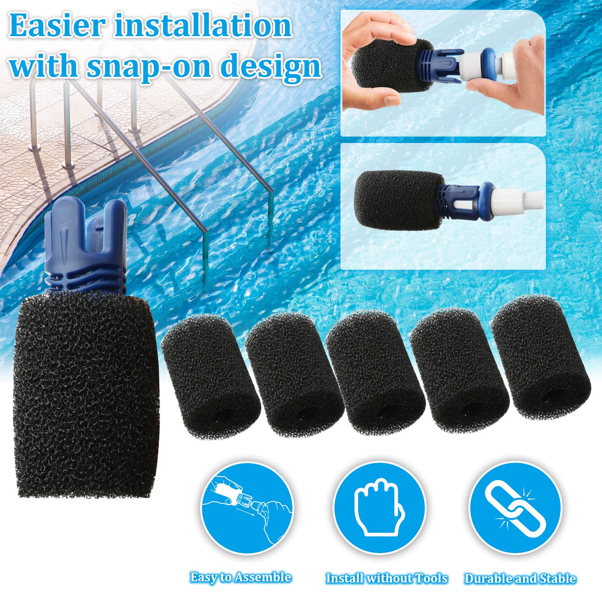 TOMLEND Tail Sweep Pro scrubber for Polaris 360 boosts water circulation