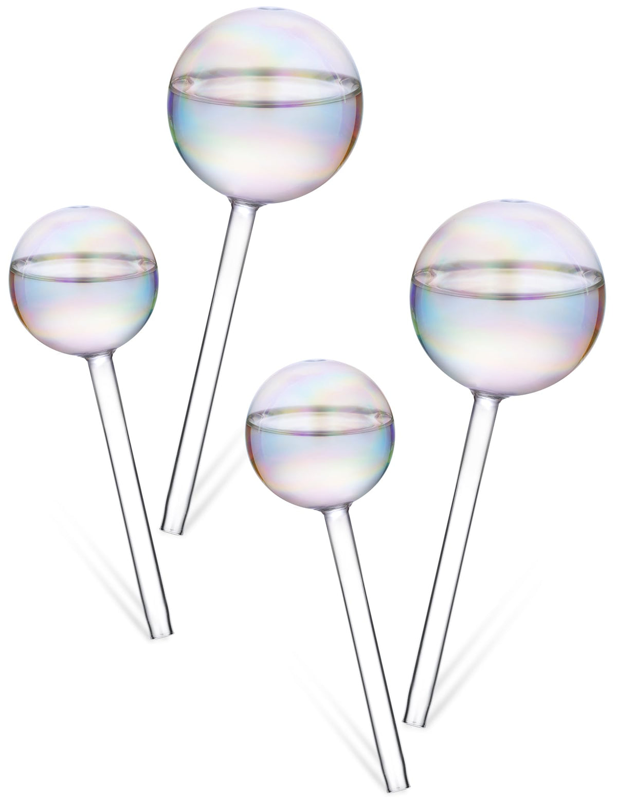 Tomorotec packaging display of iridescent self-watering globes