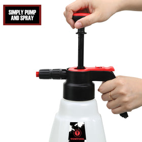 TOMTOOL 1.8-liter tank highlights larger capacity and longer spray sessions
