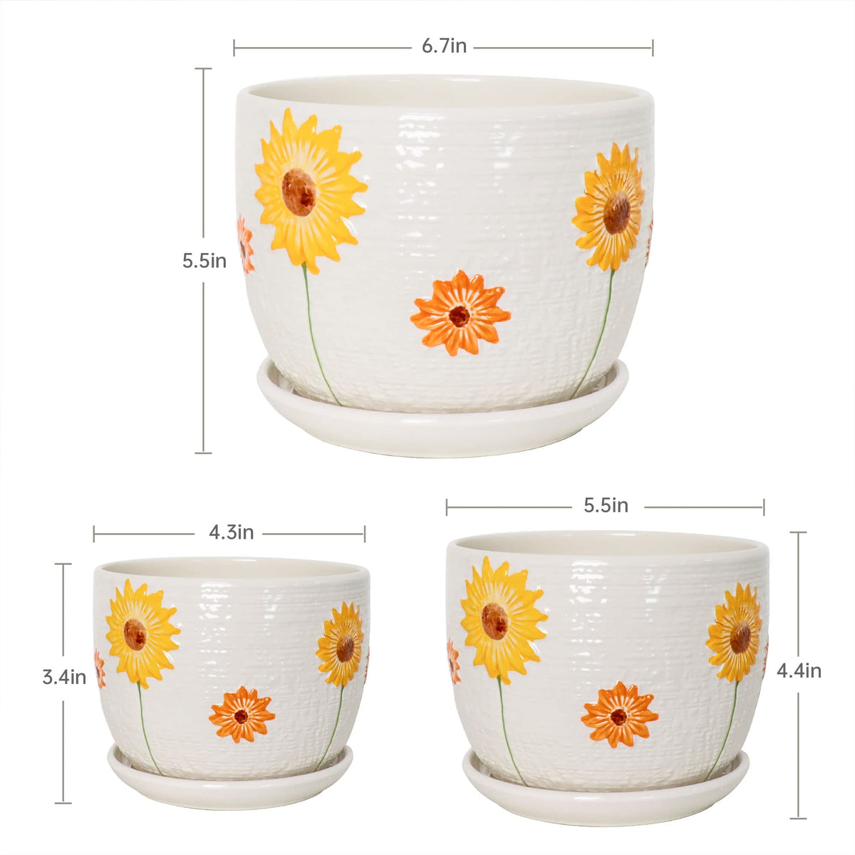 Ton Sin small sunflower pot perfect for desks and compact spaces.