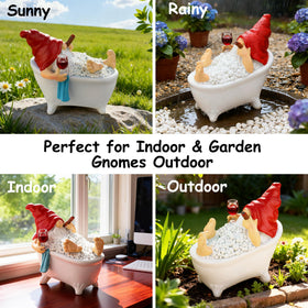 Toncoke seasonal gnome display pairs with pumpkins or holiday accents