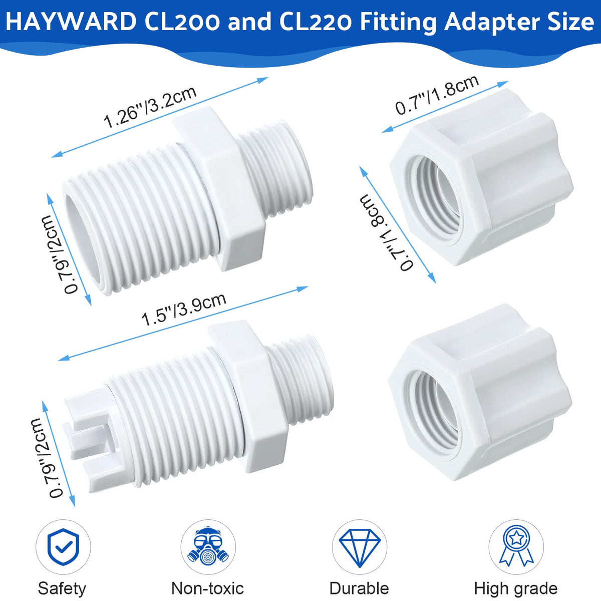 Tondiamo check valve and inlet assembly prevents backflow in CL200/CL220 systems.