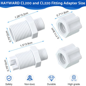 Tondiamo check valve and inlet assembly prevents backflow in CL200/CL220 systems.