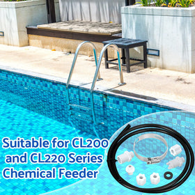 Tondiamo two sets replacement parts kit supports easy chlorine feeder maintenance.