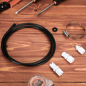 Tondiamo hardware kit includes nuts and washers for durable saddle clamp installation.