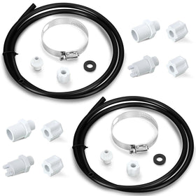 Tondiamo saddle clamp secures chlorinator feeder installation and prevents leaks.
