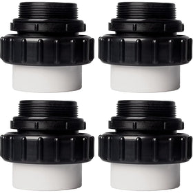 TonGass 2in MIP x 2in PVC hi-temp union assembly for secure pool pump connection