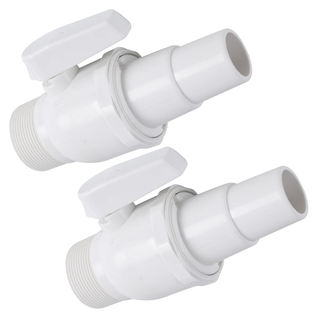 TonGass 2-pack valve body with 1.5 inch MIP for Hayward SP0729 compatibility