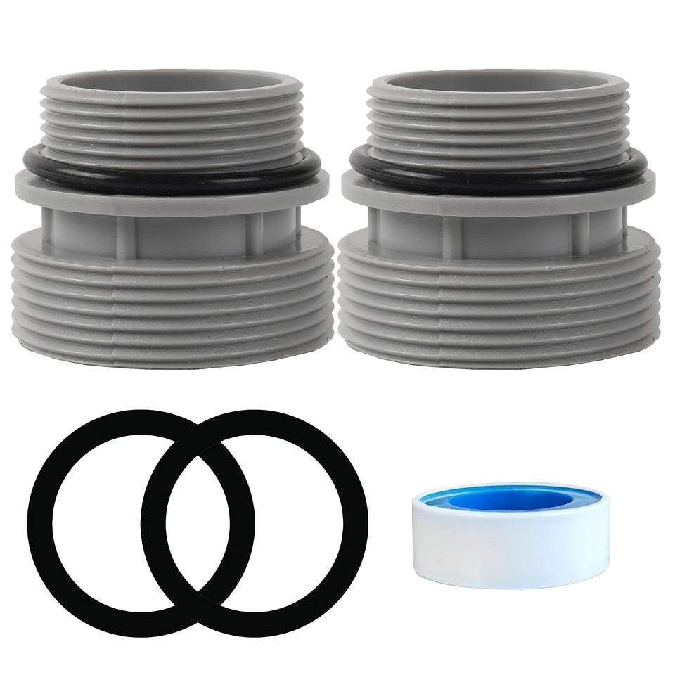 TonGass 40mm to 1-1/4in adapter ready to connect above-ground hoses.