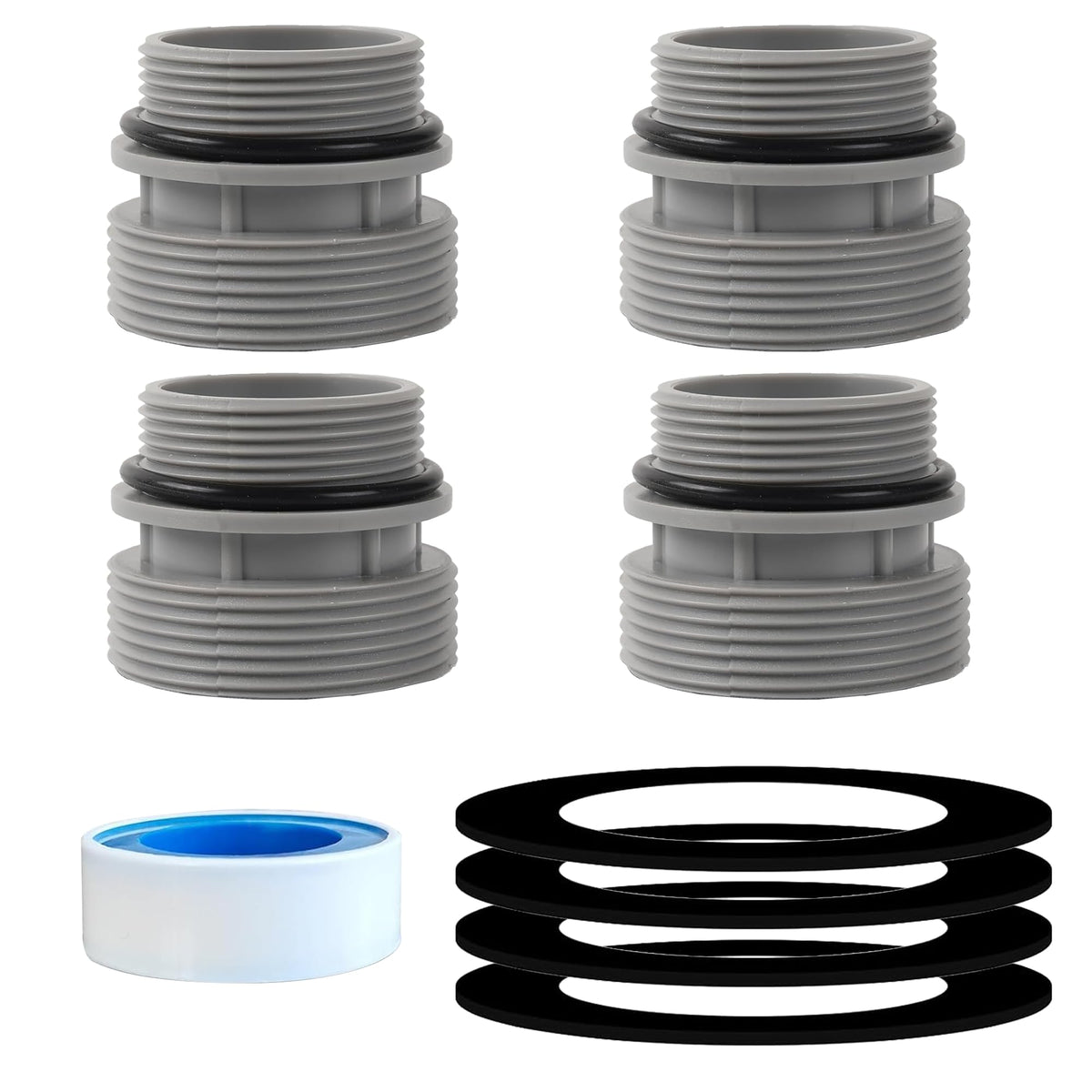 TonGass 40mm to one-and-a-half-inch adapter for secure hose connections.