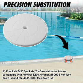 TongGass 9 inch pool lid provides reliable replacement cover.