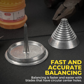 TonGass balanced blades for a smoother cut and longer mower life.