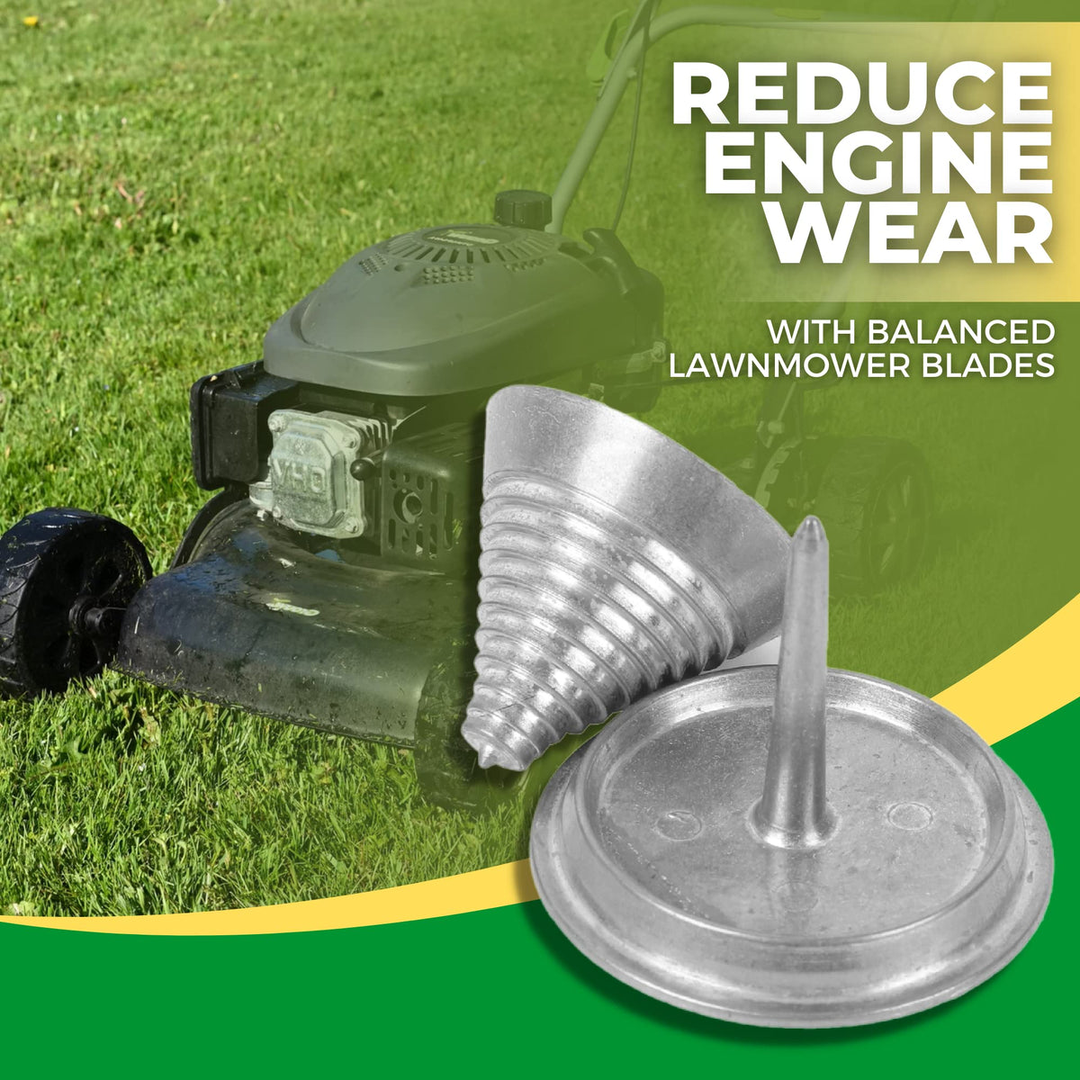 TonGass balancer in use on a mower demonstrates practical balancing steps.