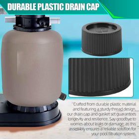 TonGass cap installed on filter port showing secure fit for maintenance.