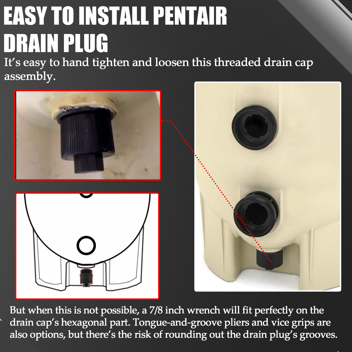 TonGass durable o-ring 191474 included for a secure seal.