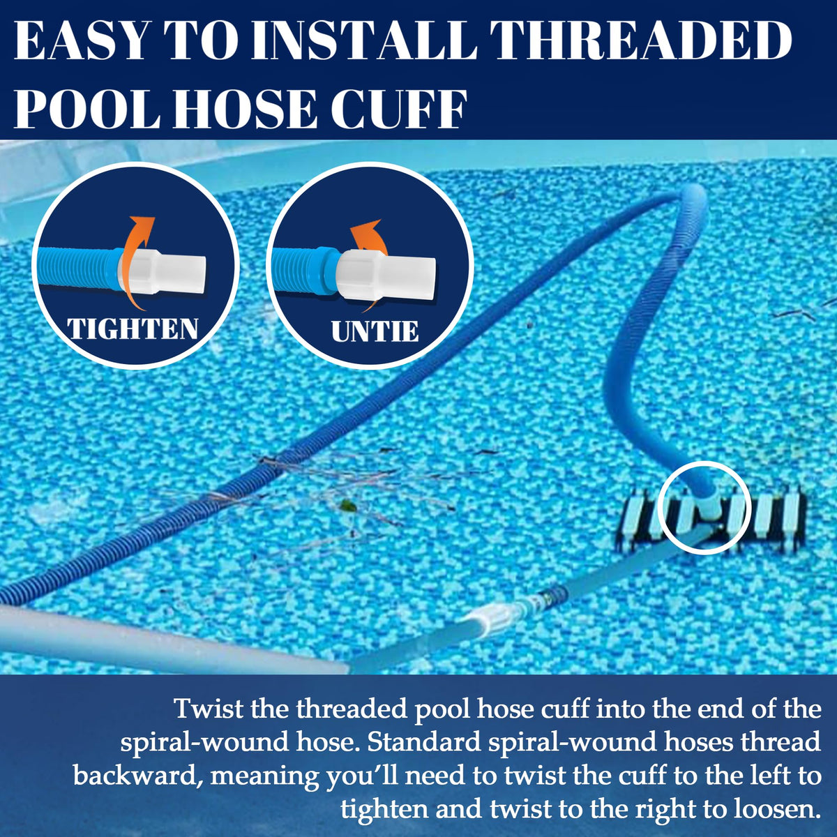 TonGass easy-install threaded cuff twists on for quick setup