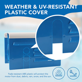 TonGass no-tool installation shown, simply slip over motor for quick protection.