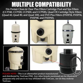 TonGass drain cap for FNS Plus, includes durable o-ring for longevity