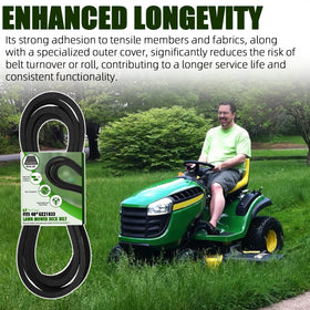 TonGass 48in belt during tough mowing tasks for reliable results