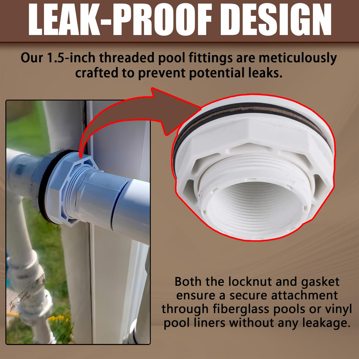 TonGass FIP inlet with internal threads supports versatile outlet options.