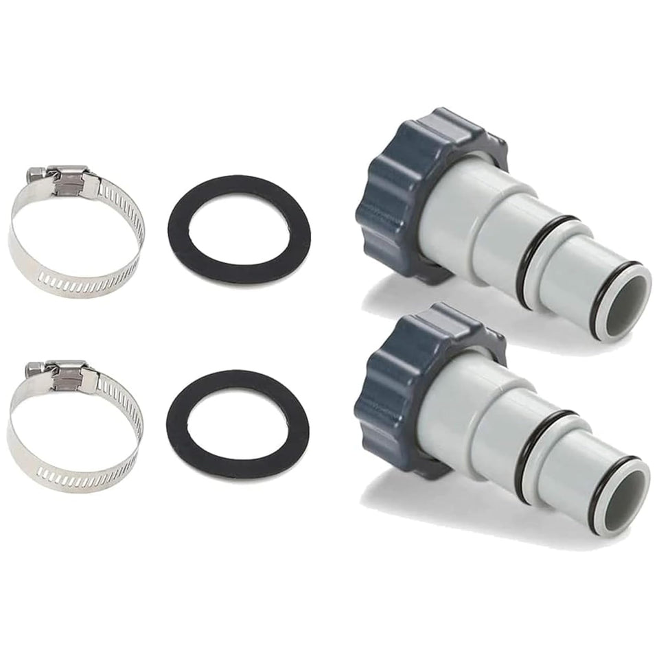 TonGass Intex hose adapter 2-pack with threaded clamp connection for secure hoses