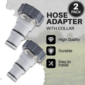 TonGass adapter fits 1.25 and 1.5 inch Intex hoses for upgrades