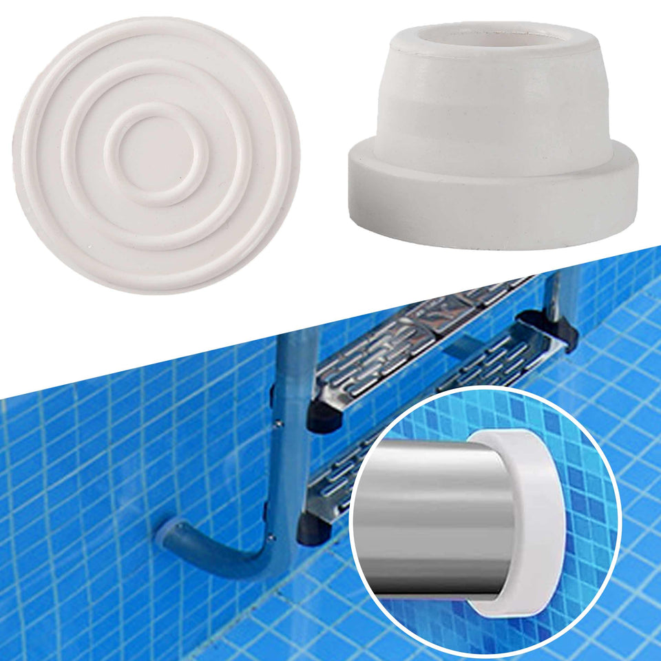 TonGass two-pack white ladder bumper protects inground pool liners from ladder contact
