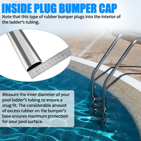 TonGass inner diameter 1.80 inch bumper ensures snug ladder plug fit